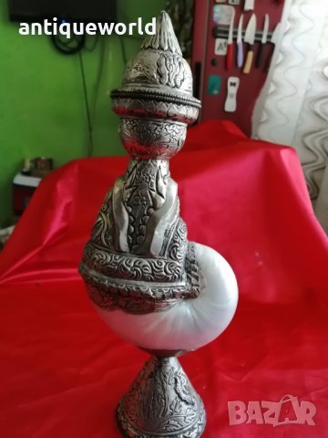 Уникат Рядък Съд , Фигура , Сребро ,Седеф от НАУТИЛУС, снимка 5 - Антикварни и старинни предмети - 40079653