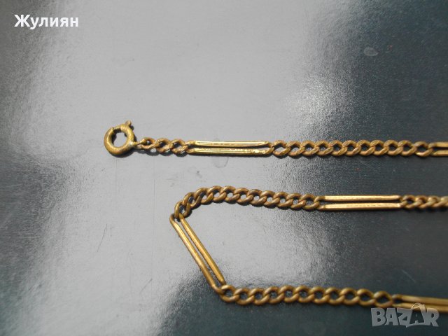 СТАР ПОЗЛАТЕН КЮСТЕК ЗА ДЖОБЕН ЧАСОВНИК, снимка 3 - Антикварни и старинни предмети - 40697065