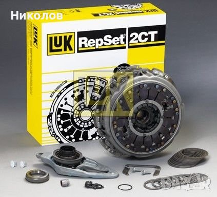 Комплект съединител LUK за VW-AUDI-SKODA-SEAT 7-степенна кутия с двоен съединител, снимка 1