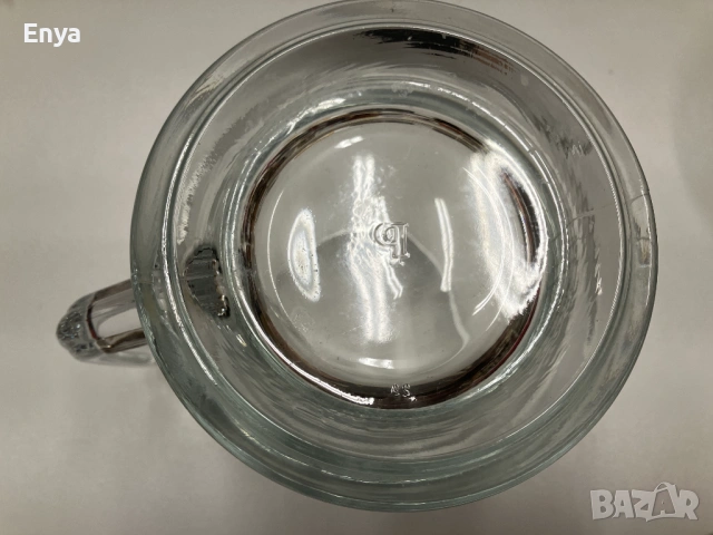 Стъклена халба за бира с дръжка - 0,5 L, снимка 4 - Чаши - 53370928