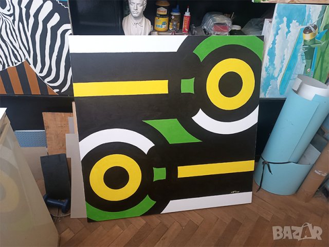 Голяма абстрактна маслена картина . Худ. мАРТгер .