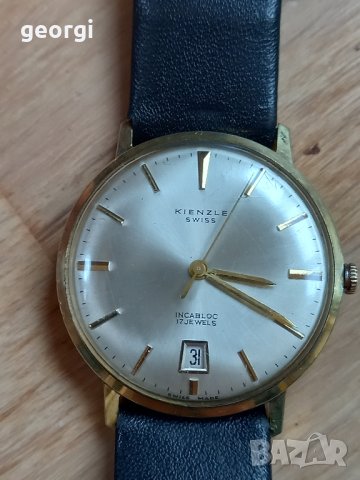  швейцарски позлатен часовник Kienzle 17 jewels, снимка 4 - Мъжки - 44100716