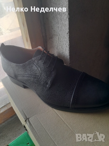 Продавам български кожени кубинки боти полуботушки, снимка 4 - Мъжки боти - 47977025