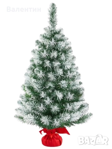 Изкуствени Коледни елхички със сняг в различни размери