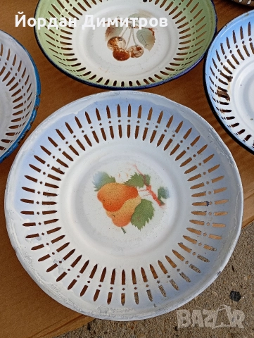 емайлирани панери, снимка 2 - Антикварни и старинни предмети - 52629701