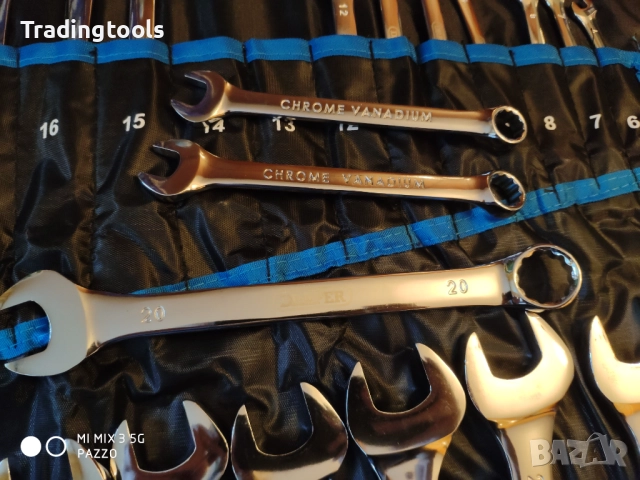 DRAPER Звездогаечни ключове 25бр CHROME VANADIUM, снимка 4 - Ключове - 52855975