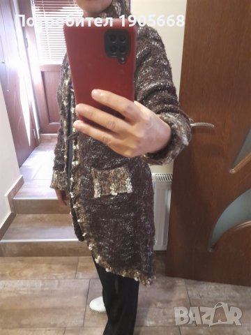 Дълга дамска жилетка  - ном. М, снимка 3 - Жилетки - 38059817