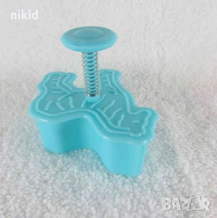 Зебра пластмасов резец с релеф и бутало украса сладки торта фондан и др, снимка 3 - Форми - 32868052