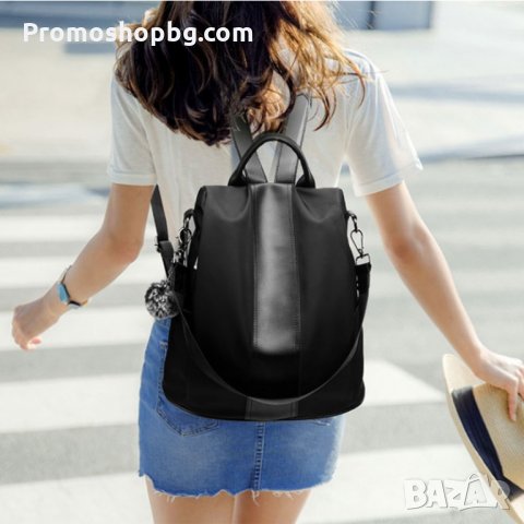 РАЗПРОДАЖБА! Дамска раница Aschley, еко кожа, черна, снимка 4 - Раници - 33506797