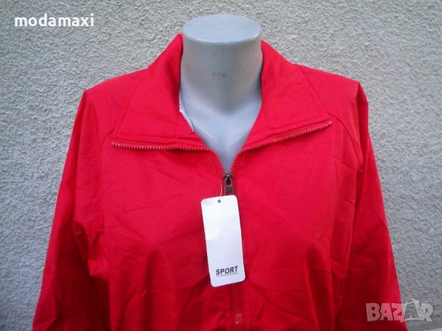 2XL/3XL Ново пролетно, червено яке, снимка 3 - Якета - 42980629