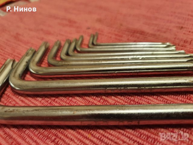 BAHCO 1986 TORX / 9T  TORX SETS ге ключове  L-ключове, снимка 6 - Ключове - 35053821