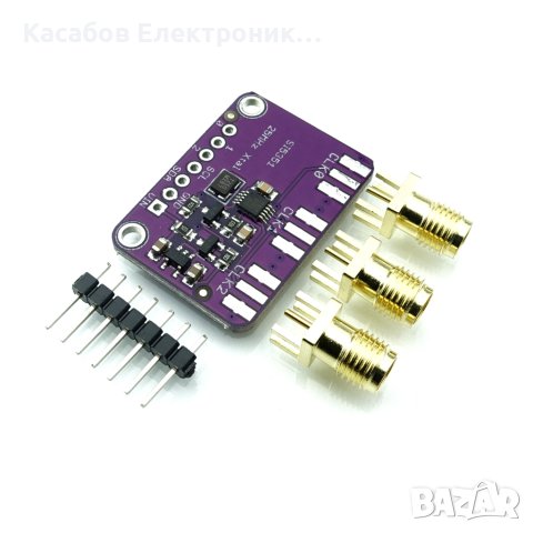 Si5351A Генератор на сигнали 8 kHz - 160 MHz I2C SMA13.00, снимка 4 - Друга електроника - 43535129