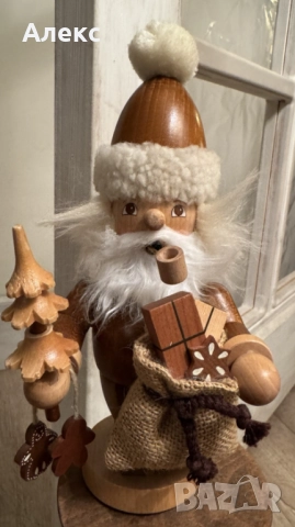 Christian Ulbricht– Колекционерска Немска дървена фигура, тамянник.