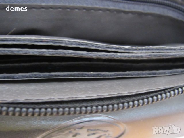 Дамско портмоне 2 в 1 от естествена кожа-черен,нов,Монголия, снимка 7 - Портфейли, портмонета - 35109267