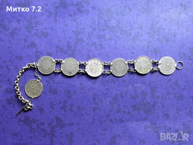 сребърна гривна - 22, снимка 4 - Гривни - 27503930