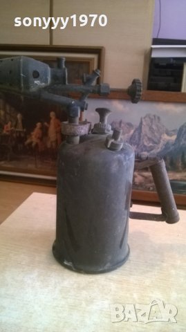 антик-бензинова лампа-ретро колекция-32х32х14см, снимка 2 - Колекции - 28054518