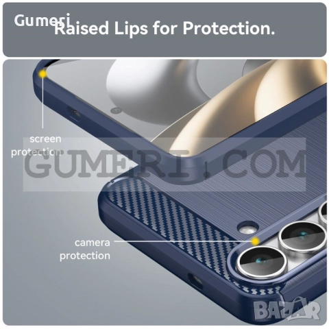 Samsung Galaxy S25 FE  Гръб "Карбон Шарк", снимка 8 - Калъфи, кейсове - 52177089