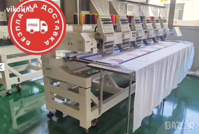 Бродировъчна машина Шест глава 400 мм . х 450 мм. + Застъпване, снимка 4 - Други машини и части - 52940093