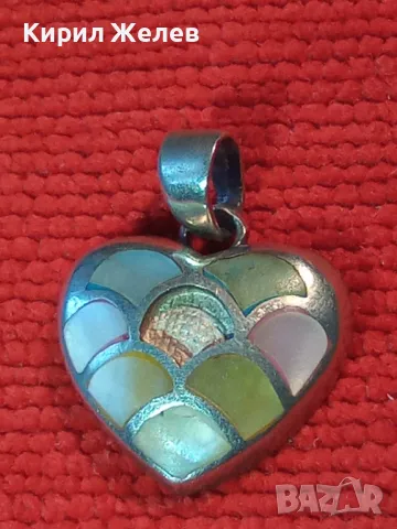 СТАР СКЪПОЦЕНЕН РОМАНТИЧЕН СЪРЦЕВИДЕН МЕДАЛЬОН СРЕБРО 925 АРТ ПЕНДАНТ 44832, снимка 11 - Колиета, медальони, синджири - 48901255