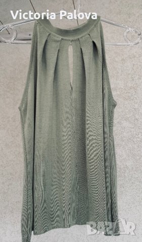 Дизайнерски топ - потник-блуза халтер, снимка 3 - Потници - 38894398