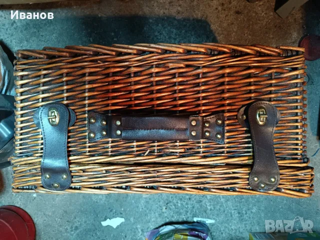 ратанова кошница за пикник, снимка 2 - Други - 49419122