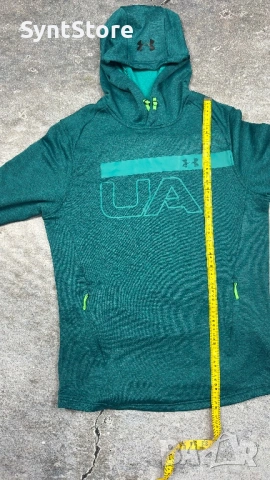 Спортен суитчър Under Armour, цвят Петролено Зелено, Размер М, снимка 4 - Суичъри - 53217719
