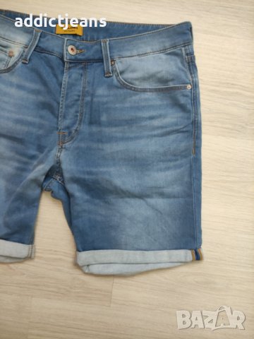 Мъжки дънки Jack&Jones размер XL, снимка 5 - Къси панталони - 43143861