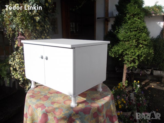 ШКАФ ЗА МАЛКА ПЕЧКА"ЕЛДОМ" ОТ БЯЛ ЛАМИНАТ, снимка 3 - Шкафове - 30085038