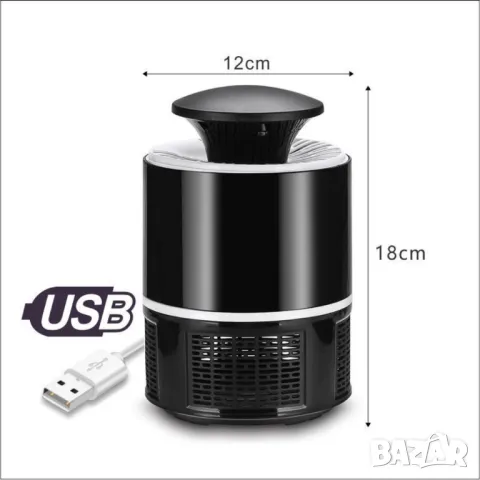 LED Лампа против комари с USB захранване , снимка 2 - Други стоки за дома - 50382228