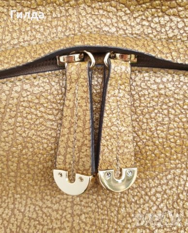 оригинална Coccinelle бежова кожена чанта налична, снимка 4 - Чанти - 35290188