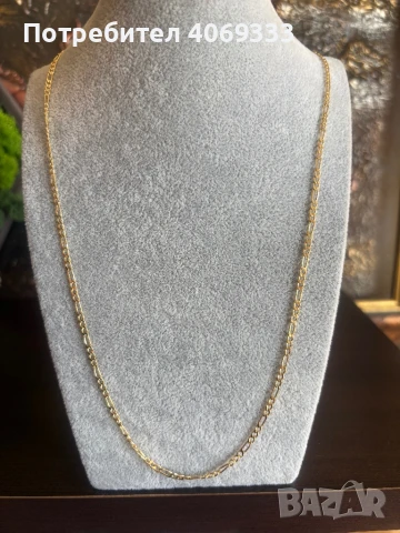 Нов златен синджир картие 3.2гр 14к, снимка 3 - Колиета, медальони, синджири - 50943995