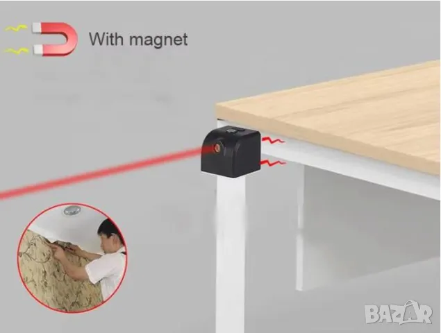 IP54 Магнитен Червен Лазерен Нивелир с Кръстосани Линии Калибратор Инструмент за Измерване Адсорбция, снимка 6 - Измервателни инструменти - 48233074