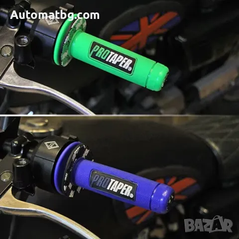 К-т дръжки за мотор Automat, 2бр, 22-24мм, Сини, снимка 3 - Аксесоари и консумативи - 49422929