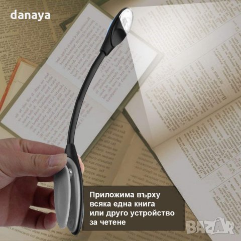 2100 Безжична нощна лампа за четене и работа с лаптоп, снимка 5 - Лед осветление - 32695951