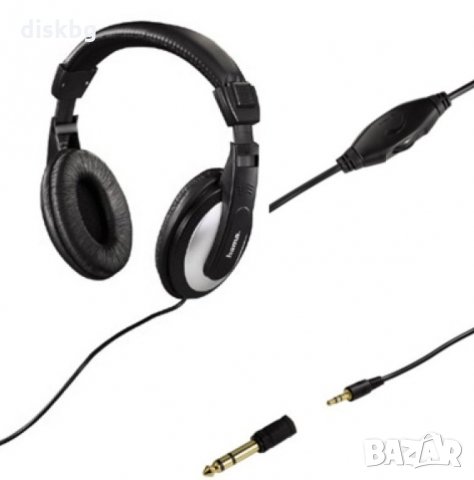 Нови слушалки HAMA с 6 метра кабел HK-5619, снимка 2 - Слушалки и портативни колонки - 22120431