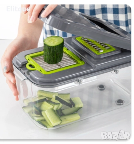 Мултифункционален съд за съхранение с приставки за рязане, снимка 7 - Други - 52861268