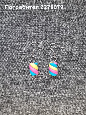 Сладки обеци - ръчна изработка, снимка 3 - Обеци - 44085482