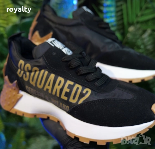 Дамски маратонки Dsquared2 Цвят - Черно и Златисто