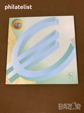 Италия 2004 - банков Евро сет от 1 цент до 2 евро + Възпоменателна сребърна монета 5 евро