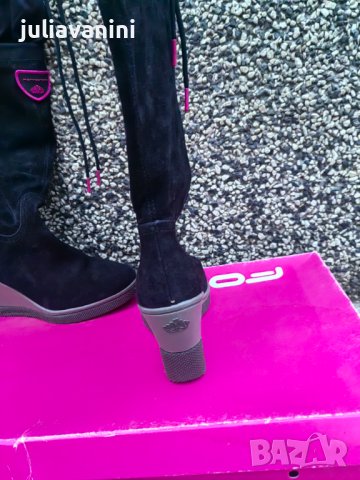 Дамски ботуши на платформа , снимка 3 - Дамски ботуши - 43722600