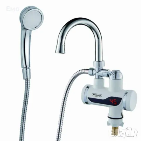 Нагревател за вода, 2 в 1 + душ слушалка, вертикален - 3000W, Бял, снимка 7 - Бойлери - 48541430