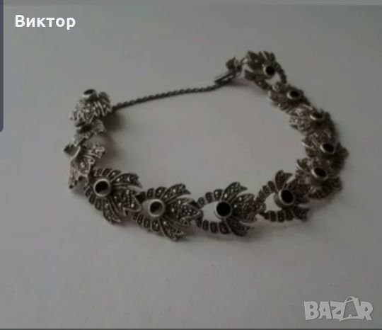 Сребърна Автентична Гривна ФАБЕРЖЕ 1903 година.Окончателна цена , снимка 4 - Антикварни и старинни предмети - 26961537