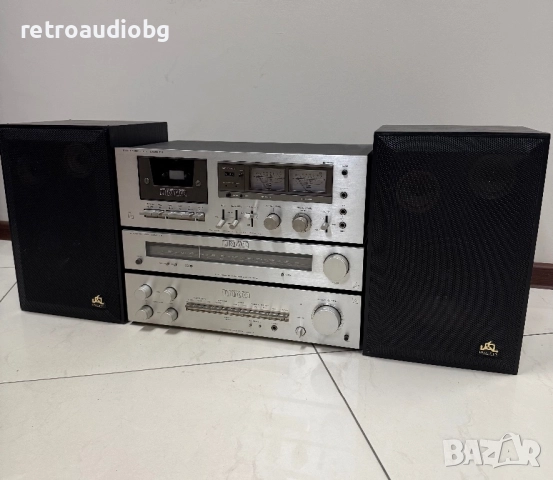 🔊Ретро аудио система - сет LUXMAN - усилвател L-4, дек K-5 и тунер T-1 + тонколони Pilot - Made in 