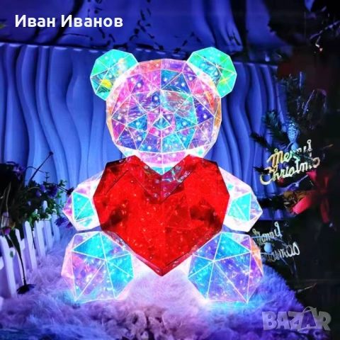 LED Светещо мече – цветна декорация и романтичен подарък, снимка 2 - Романтични подаръци - 53269883