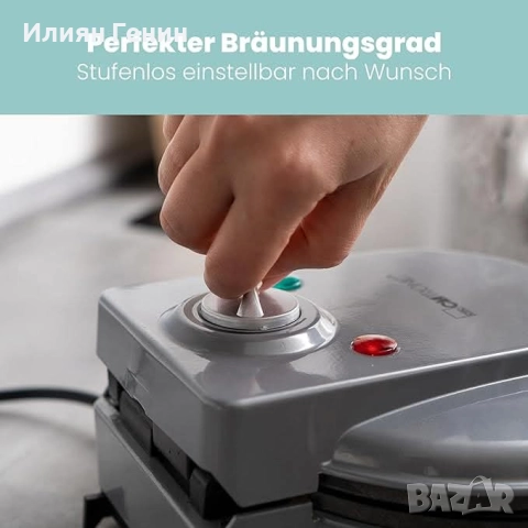 Уред за гофрета Clatronic HA 3494, снимка 4 - Гофретници - 52184021