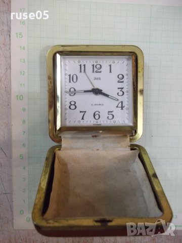 Часовник будилник "JMS" механичен работещ, снимка 2 - Други - 33108612