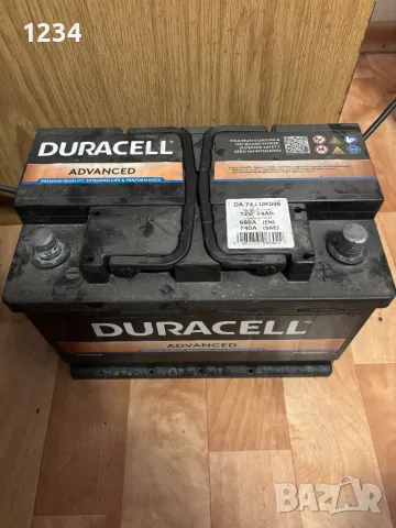 Акумулатор Duracell-74 Ah, снимка 1 - Аксесоари и консумативи - 49217632