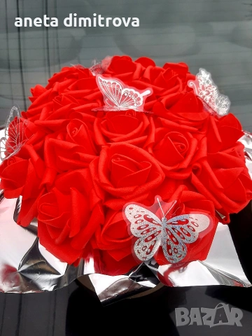 Луксозен букет, снимка 5 - Подаръци за жени - 53374356