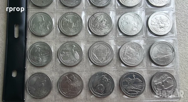 САЩ. 1/4 Американски долари . Куотъри. 45 бройки . Американски Национални паркове., снимка 5 - Нумизматика и бонистика - 46985536