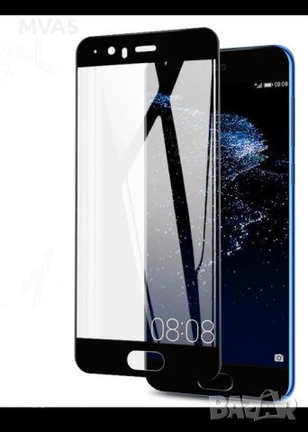 Huawei P10 Plus Стъклен протектор с черни рамки